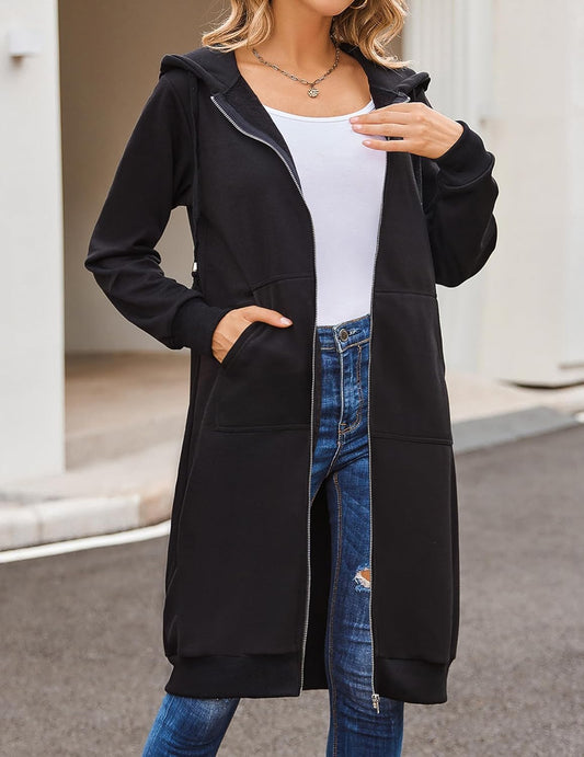 Casual Zip up Fleece Hoodie