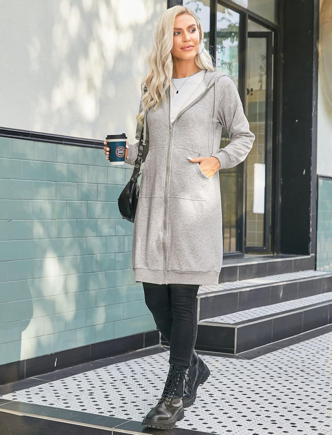 Casual Zip up Fleece Hoodie