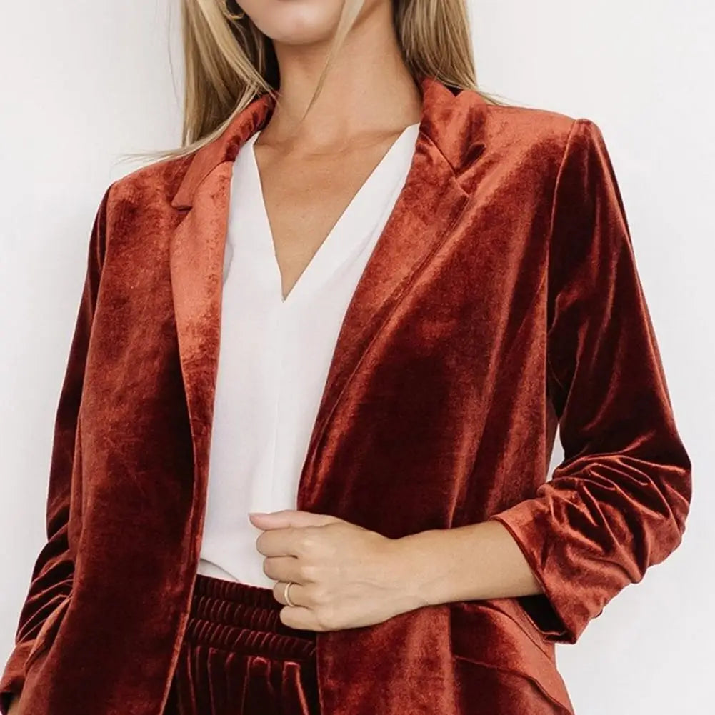 Women's Velvet Blazer